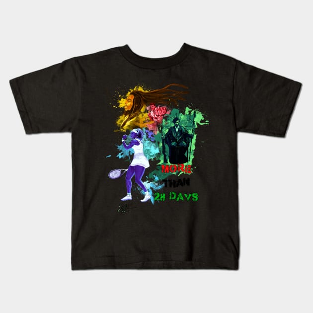 Black History Icons Kids T-Shirt by Art Of Lunatik